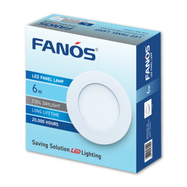 Panel Slim Round 6 Watt Cool Daylight