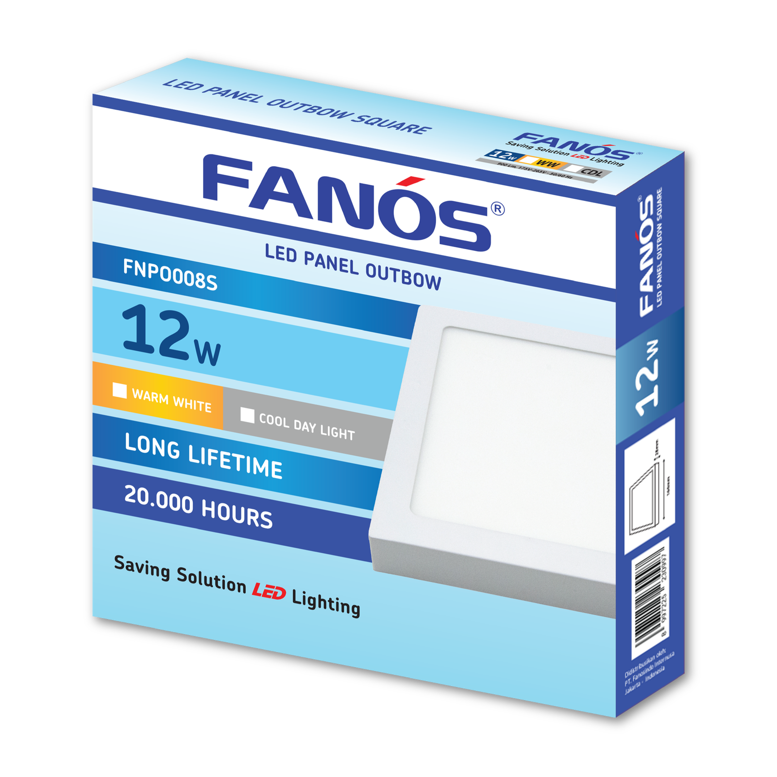 Panel Outbow Square 12W 3000K / 6500K